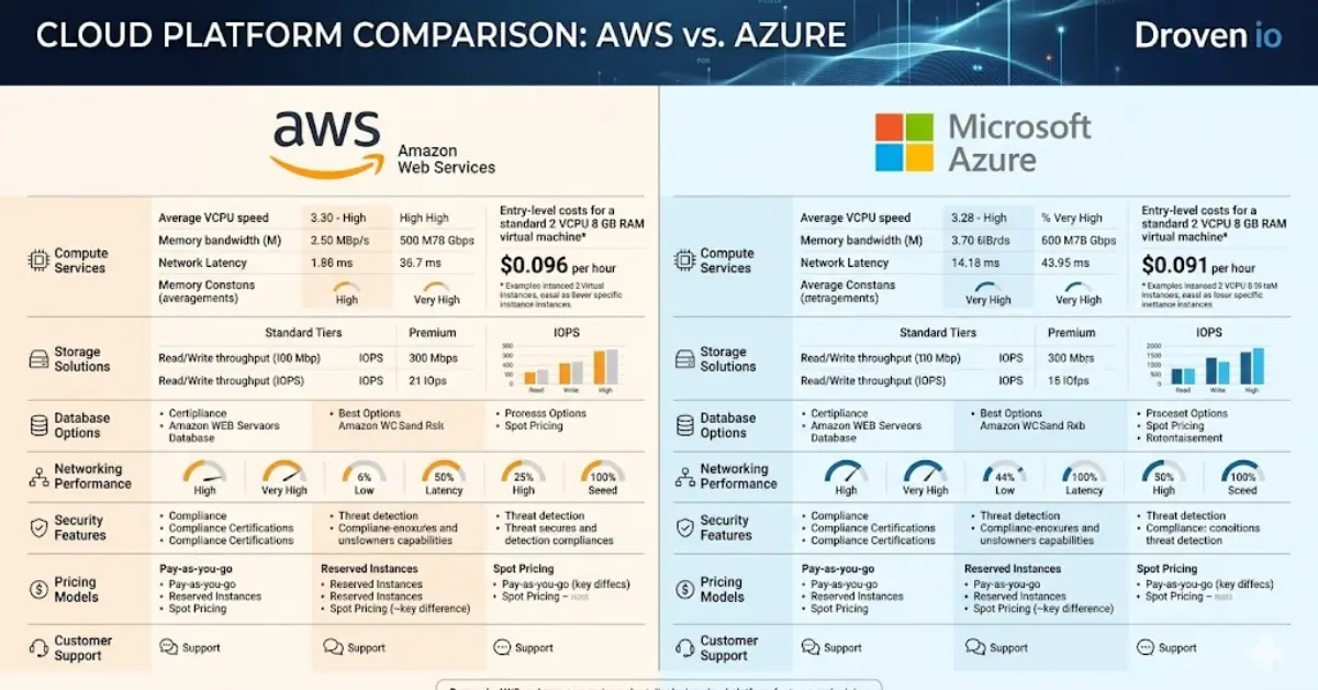 Droven io AWS vs Azure Comparison: Which Fits You?